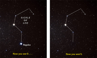 Illustration for article titled Now you see it, now you don't! Asteroid occults Regulus